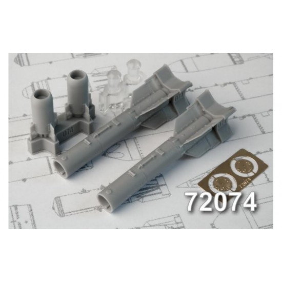 1/72 KAB-500Kr 500kg Tv-Guided Bomb (2pcs)