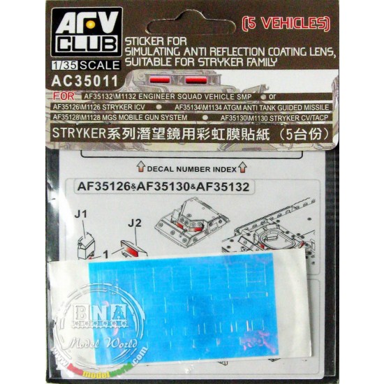 1/35 Sticker for Simulating Anti-Reflection Coating Lens on Strykers Periscope