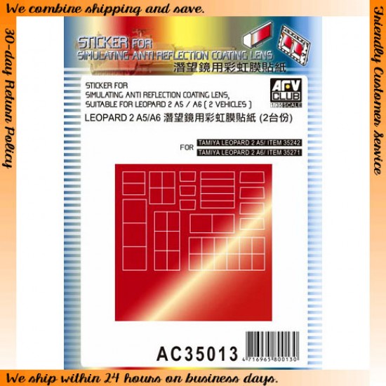 1/35 Sticker for Simulating Anti-Reflection Coating Lens for Leopard 2 A5/A6
