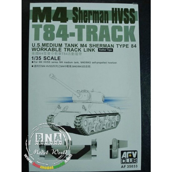1/35 T84 Workable Track for US M4 Sherman HVSS