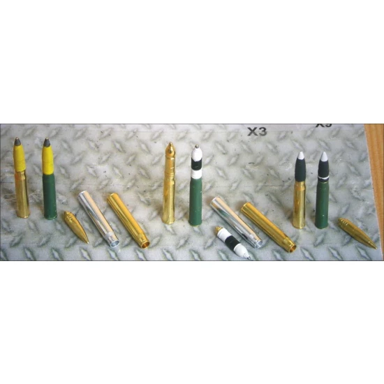 1/35 German 8.8cm L/56 Ammo Set (Brass+Aluminum)