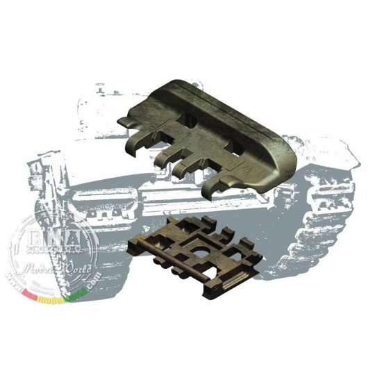1/35 Heavy Cast Steel Box Section Spudded Tracks/B.T.S 3 Heavy Built-Up Tracks
