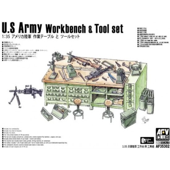 1/35 US Army Workbench & Tool set