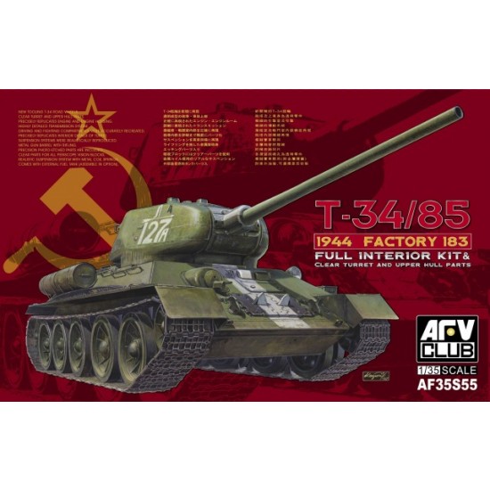 1/35 Russian T-34/85 Mod.1944 Factory No.183 w/Clear Turret - Limited Edition