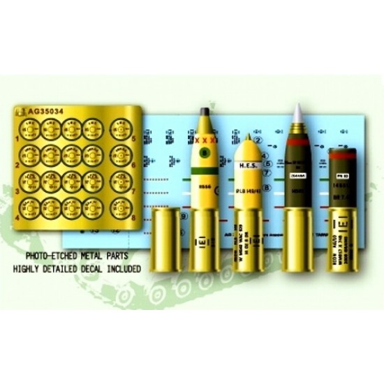 1/35 U.K./British 95mm Howitzer Ammo set for Cromwell MK.IV & Churchill MK.V
