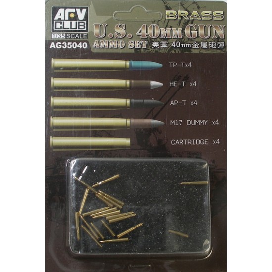 1/35 US 40mm Gun Ammo Set