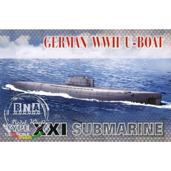 1/350 German U-Boat Type XXI Submarine