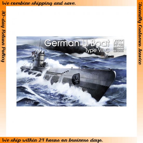 1/350 German U-Boat Type VII C Submarine