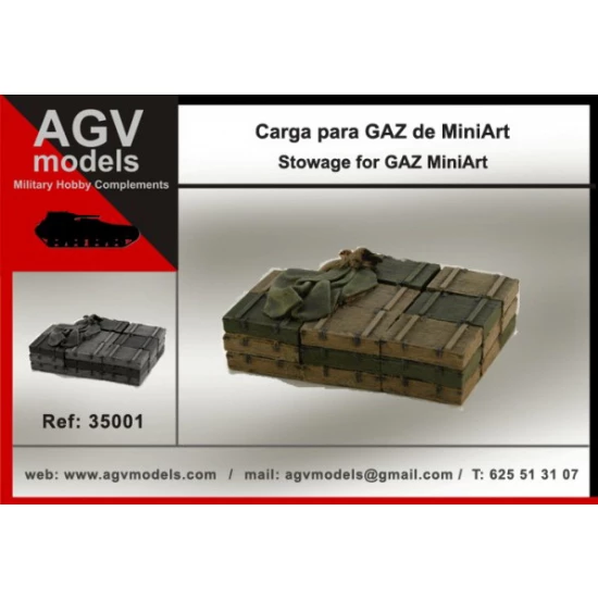 1/35 Russian GAZ-AA / AAA Stowage for Miniart kit #35124