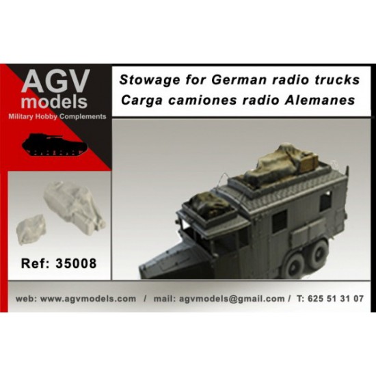 1/35 German Radio Truck Krupp L3H163 Kfz.72 Stowage for ICM kit #35462