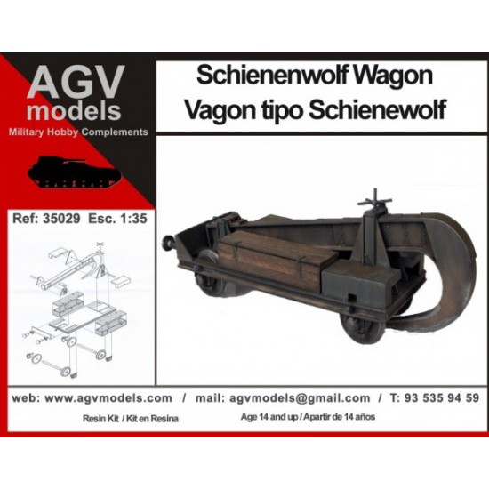 1/35 Schienenwolf Rail-Ripper Hook Wagon
