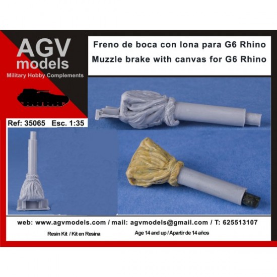 1/35 Muzzle Brake with Canvas for G6 Rhino