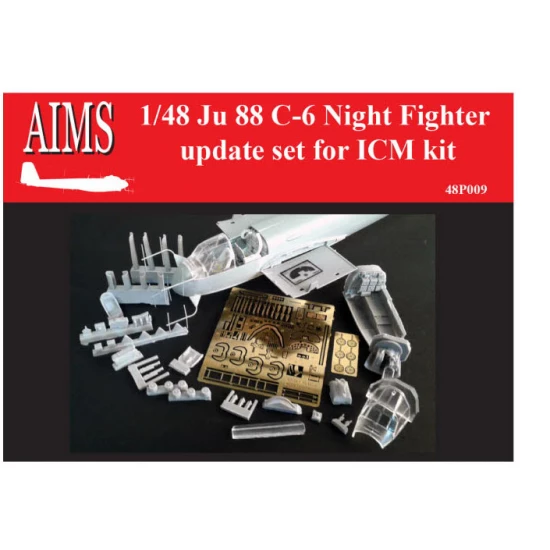 1/48 Junkers Ju 88 C-6 Night Update Detail set for ICM #48239 kits