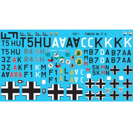 1/72 Dornier Do-17Z-1/17-2/3/6 Decals