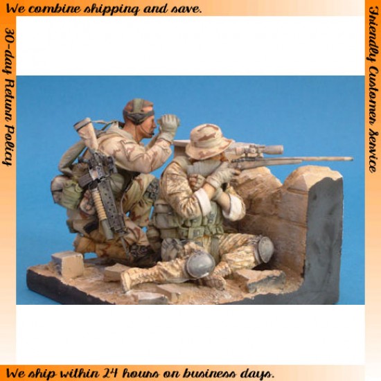 1/16 USMC Sniper Team (2 Figures)