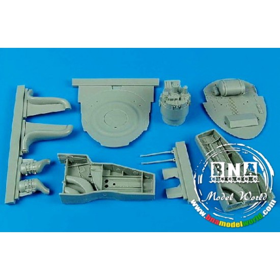 1/32 F8F-1 Bearcat Wheel Bay for Trumpeter kit