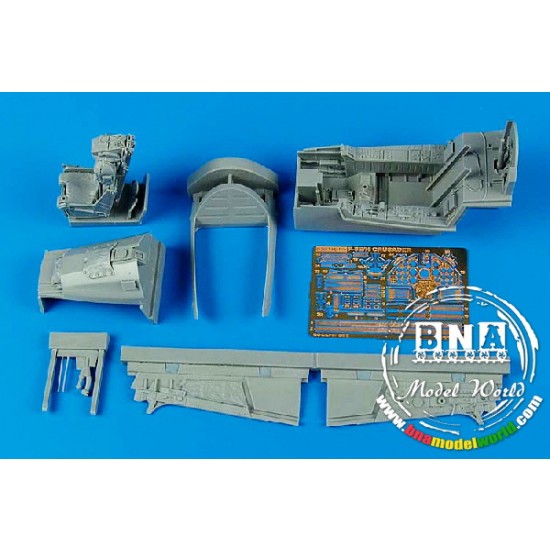 1/32 F-8E/H Crusader Cockpit Set for Trumpeter kit
