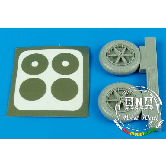 1/32 Messerschmitt Bf-109E Wheels for Eduard kit