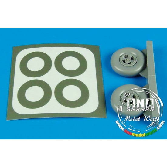 1/32 Spitfire Mk.IX Wheels & Paint Masks