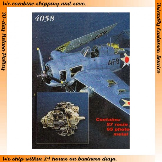1/48 Grumman F4F-4 Wildcat Detail Set for Tamiya kit