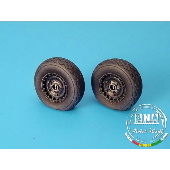 1/48 Messerschmitt Me-262A Schwalbe Wheels + Paint Mask for Tamiya