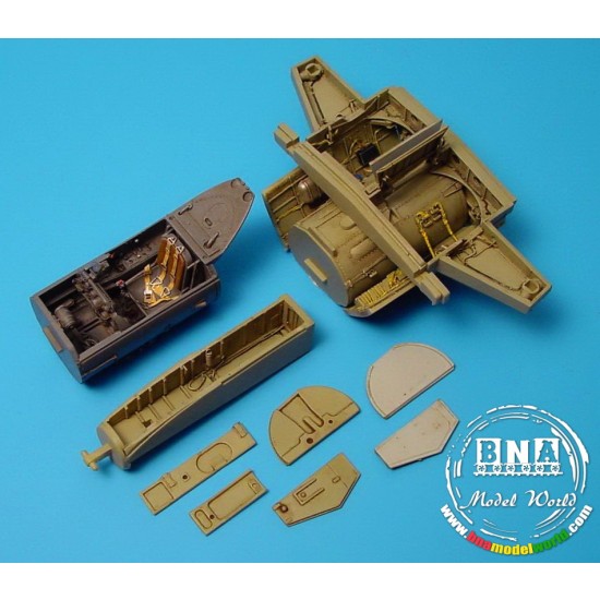 1/48 Messerschmitt Me-262A Schwalbe Wheel Bay &Cockpit Set for Tamiya