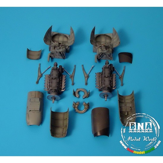 1/48 Messerschmitt Me 410A1 Detail Engine for Revell/Monogram kit