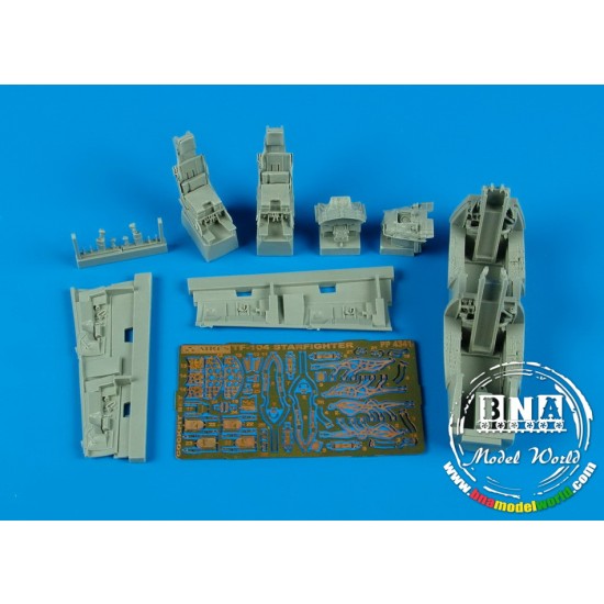 1/48 Tf-104 Starfighter Cockpit Set for Hasegawa kit
