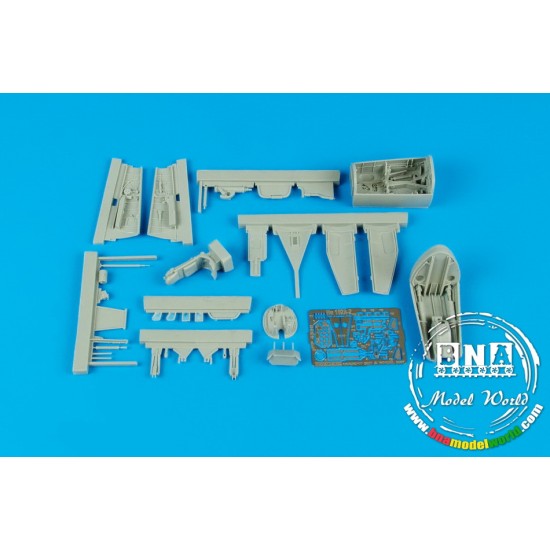 1/48 Heinkel He 162A Cockpit Set & Wheel Bay for Tamiya kit