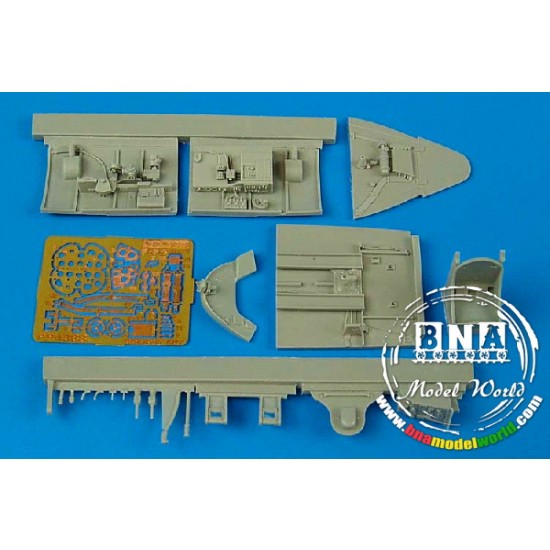 1/48 F6F-5 Hellcat Cockpit Set for Hasegawa kit