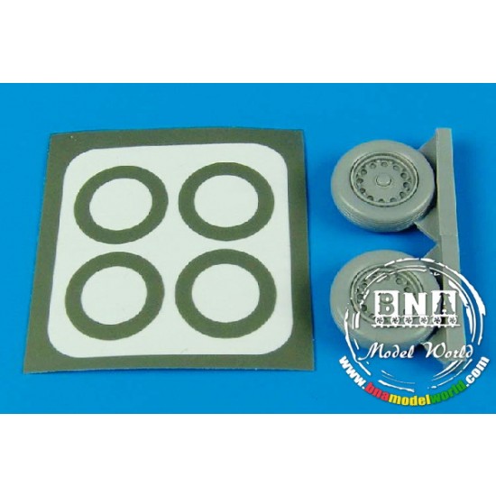 1/48 J35 Draken Wheels & Paint Masks for Hasegawa kit