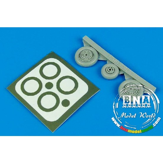 1/48 MIG-17 Fresco Wheels & Paint Masks for HobbyBoss kit