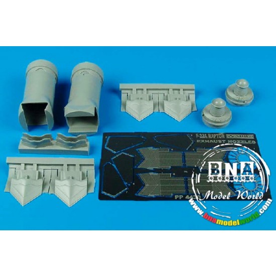 1/48 F-22A Raptor Exhaust Nozzle for Academy kit