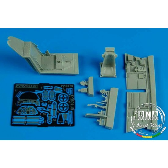 1/48 Messerschmitt Bf-109E-3 Cockpit Set for Academy kit