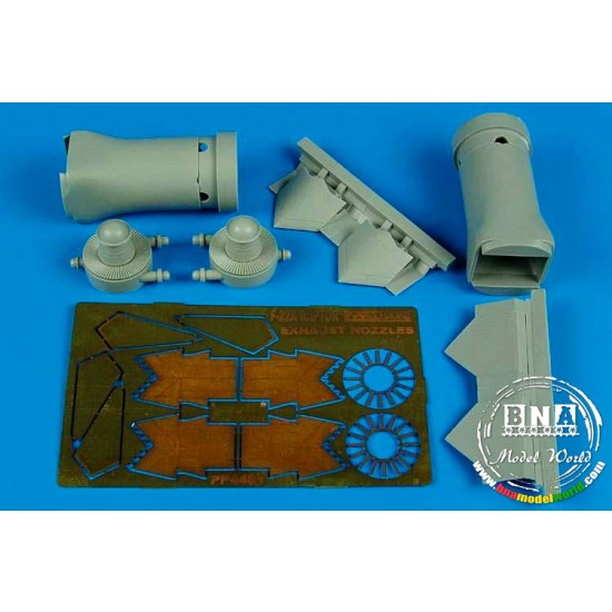 1/48 F/A-22 Raptor Exhaust Nozzles - Closed for Hasegawa kit