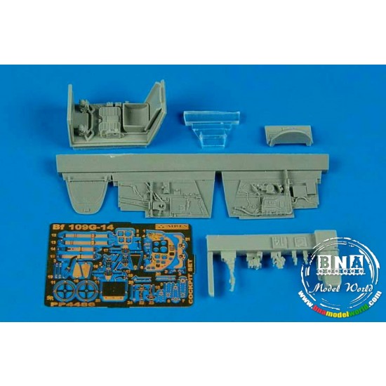 1/48 Messerschmitt Bf 109G-14 Cockpit Set for Academy kit