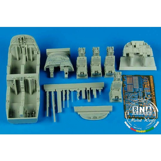 1/48 EA-6B Prowler Icap-2 (Late) Cockpit Set for Kinetic kit