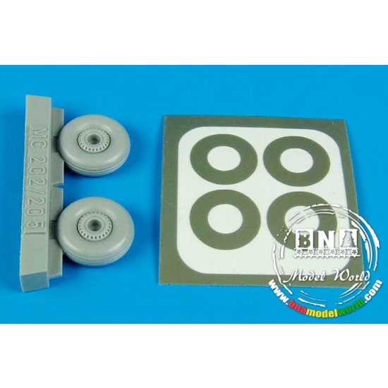 1/48 Macchi MC.202/205 Wheels & Paint Masks