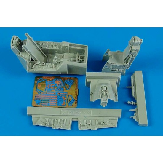 1/48 F-16C Fighting Falcon Block 50/52 Cockpit Set for Kinetic kit