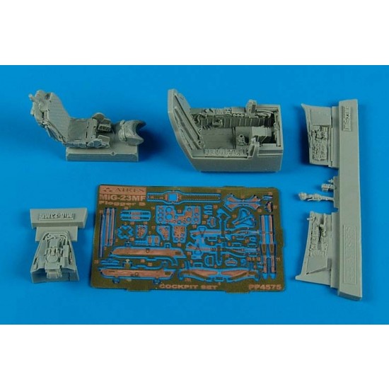 1/48 Mikoyan MiG-23MF Flogger B Cockpit Set for Trumpeter kits 