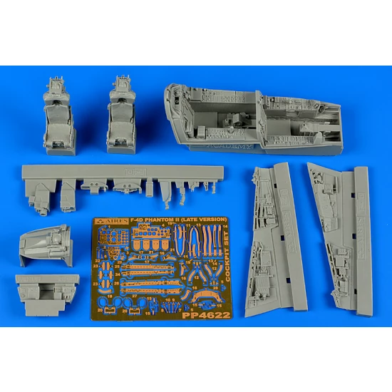 1/48 McDonnell F-4D Phantom II (late version) Cockpit Set for Academy kits 