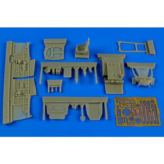 1/48 Lavochkin La-5F/FN Cockpit set for Zvezda kit