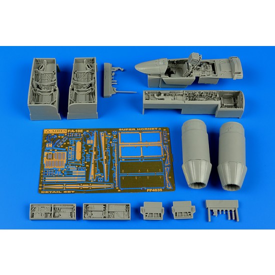 1/48 McDonnell-Douglas F/A-18E Super Hornet Detail Set for Hasegawa kit