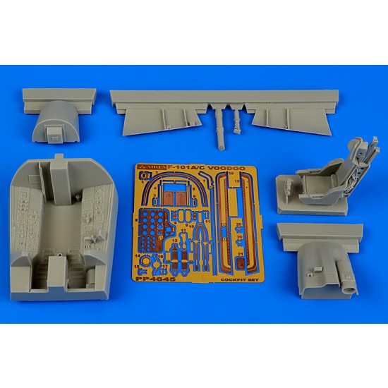 1/48 McDonnell F-101A/C Voodoo Cockpit Set for KittyHawk kit