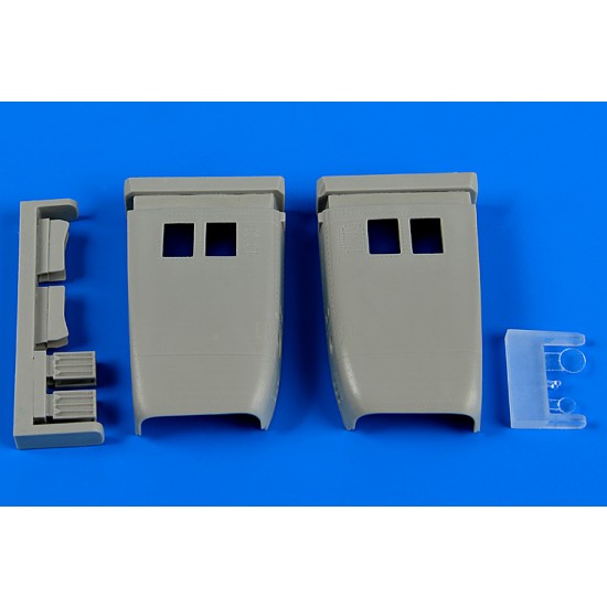 1/48 Mikoyan MiG-23MF/MiG-23ML Flogger Correct Air Intakes for Trumpeter kit (resin)