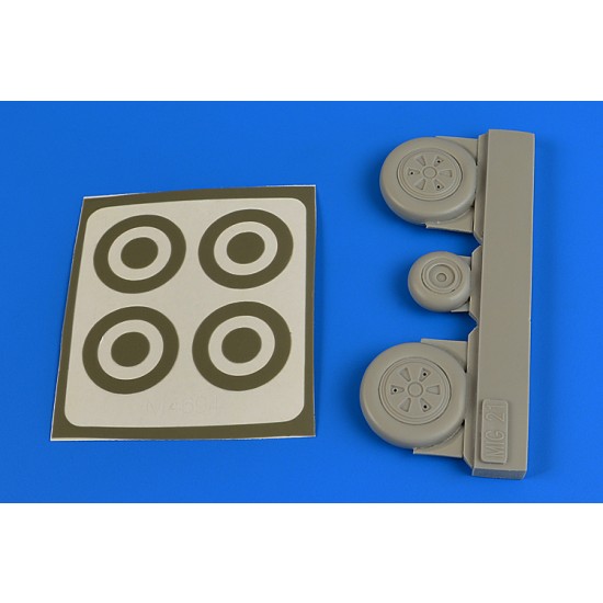1/48 Mikoyan MiG-21 Wheels and Paint Masks for Eduard kit