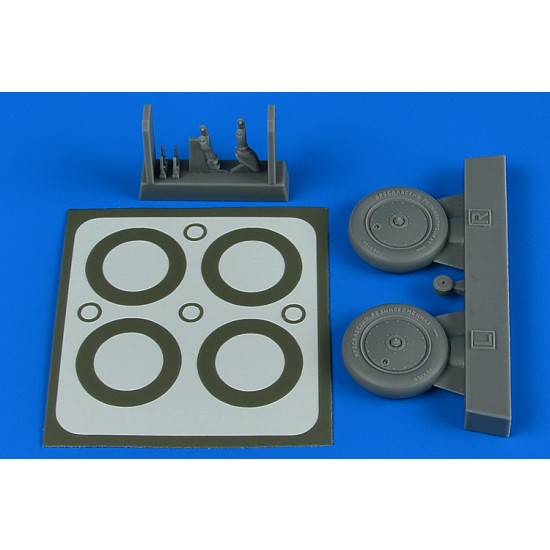 1/48 Polikarpov I-16 Wheels & Paint Masks for ICM kits
