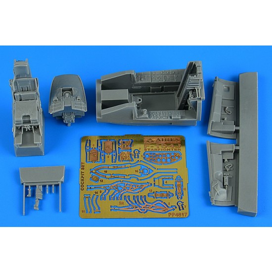 1/48 Lockheed F-104J Starfighter Cockpit Set for Kinetic kits
