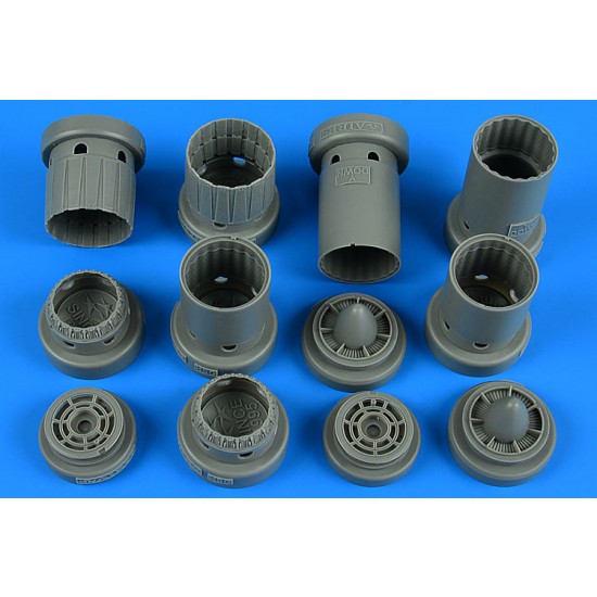 1/48 McDonnell Douglas F-4E/EJ/F/G/J/S Phantom II Exhaust Nozzles for Hasegawa kits