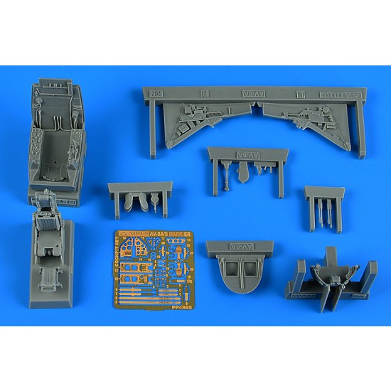 1/48 AV-8A/S Harrier (VA.1 Matador) Cockpit Detail set for Kinetic kits